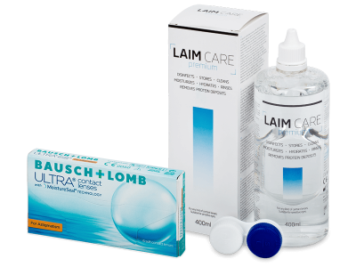 Bausch + Lomb ULTRA for Astigmatism (6 čoček) + roztok Laim Care 400 ml