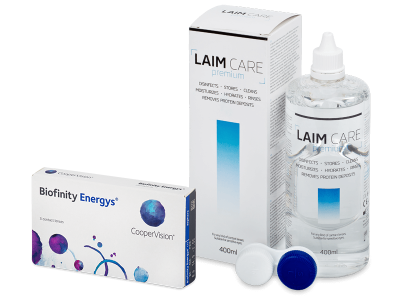 Biofinity Energys (3 čočky) + roztok Laim Care 400 ml