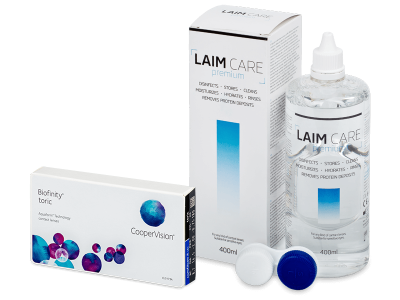 Biofinity Energys (6 čoček) + roztok Laim-Care 400 ml