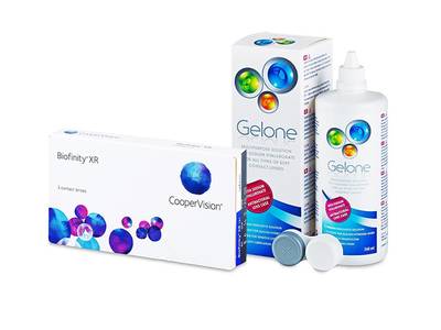 Biofinity XR (3 čočky) + roztok Gelone 360 ml