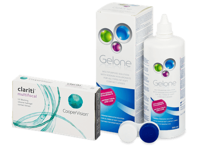 Clariti Multifocal (6 čoček) + roztok Gelone 360 ml