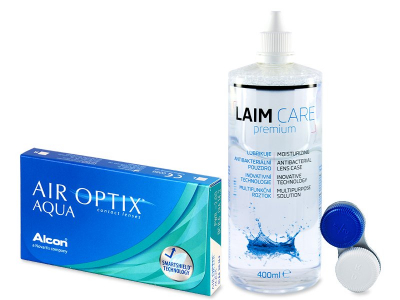 Air Optix Aqua (6 čoček) + Laim Care 400ml