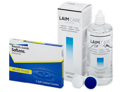 SofLens Multi-Focal (3 čočky) + roztok Laim-Care 400 ml - Výhodný balíček