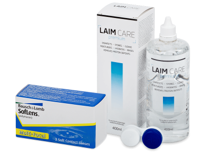 SofLens Multi-Focal (3 čočky) + roztok Laim-Care 400 ml - Produkt je dostupný také v této variantě balení