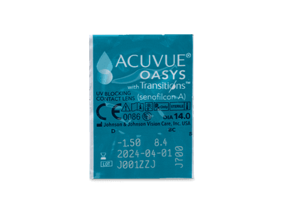 Acuvue Oasys with Transitions (6 čoček) - Vzhled blistru s čočkou