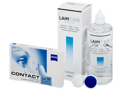 Zeiss Contact Day 30 Air (6 čoček) + roztok Laim Care 400 ml