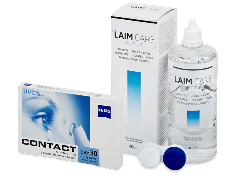 Zeiss Contact Day 30 Air (6 čoček) + roztok Laim Care 400 ml - Výhodný balíček