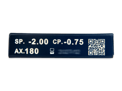 TopVue Premium for Astigmatism (6 čoček) - Náhled parametrů čoček