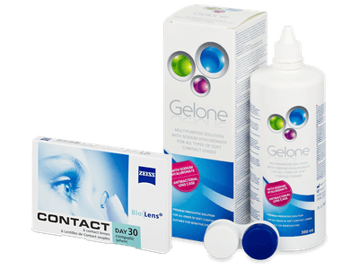 Carl Zeiss Contact Day 30 Compatic (6 čoček) + roztok Gelone 360 ml