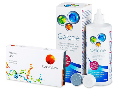 Proclear Toric XR (6 čoček) + roztok Gelone 360ml