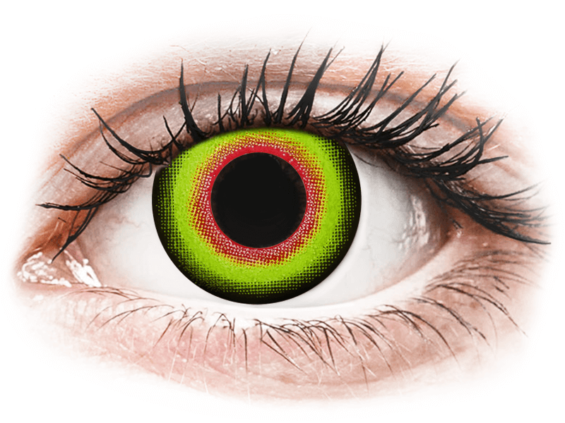 ColourVUE Crazy Lens - Mad Hatter - nedioptrické jednodenní (2 čočky) - Barevné kontaktní čočky