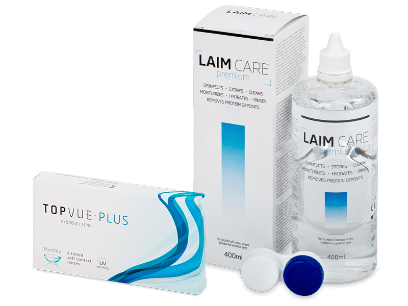 TopVue Plus (6 čoček) + roztok Laim Care 400 ml - Výhodný balíček
