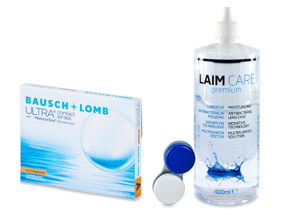 Bausch + Lomb ULTRA for Astigmatism (3 čočky) + roztok Laim-Care 400 ml