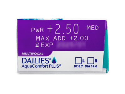 Dailies AquaComfort Plus Multifocal (90 čoček) - Náhled parametrů čoček