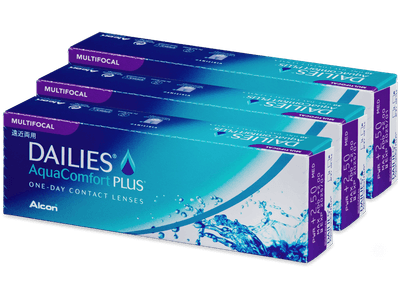 Dailies AquaComfort Plus Multifocal (90 čoček) - Multifokální kontaktní čočky