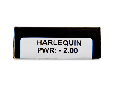 CRAZY LENS - Harlequin - dioptrické jednodenní (2 čočky) - Náhled parametrů čoček