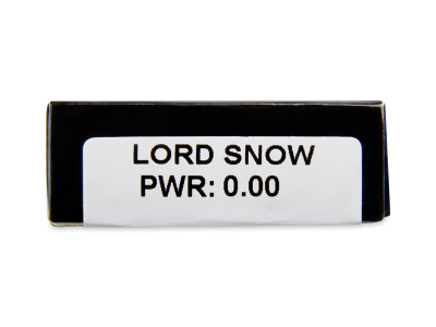 CRAZY LENS - Lord Snow - nedioptrické jednodenní (2 čočky) - Náhled parametrů čoček
