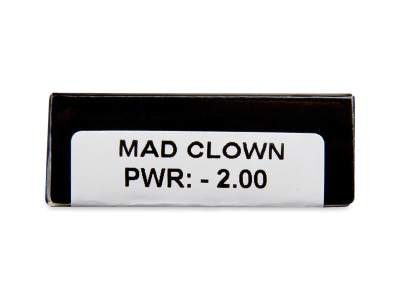 CRAZY LENS - Mad Clown - dioptrické jednodenní (2 čočky) - Náhled parametrů čoček