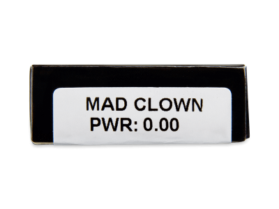 CRAZY LENS - Mad Clown - nedioptrické jednodenní (2 čočky) - Náhled parametrů čoček