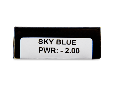 CRAZY LENS - Sky Blue - dioptrické jednodenní (2 čočky) - Náhled parametrů čoček
