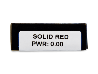CRAZY LENS - Solid Red - nedioptrické jednodenní (2 čočky) - Náhled parametrů čoček