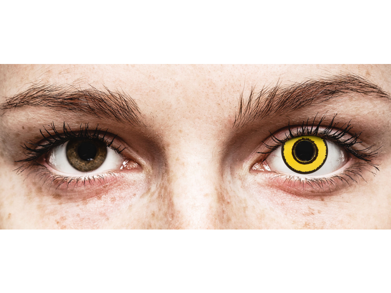 CRAZY LENS - Yellow Twilight - dioptrické jednodenní (2 čočky)