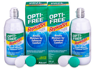 Roztok OPTI-FREE RepleniSH 2 x 300 ml  - Economy duo pack- solution