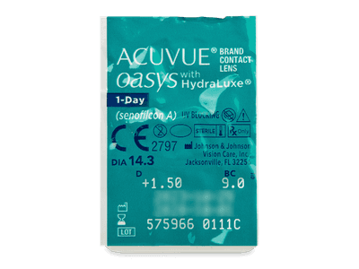 Acuvue Oasys 1-Day with Hydraluxe (30 čoček) - Vzhled blistru s čočkou