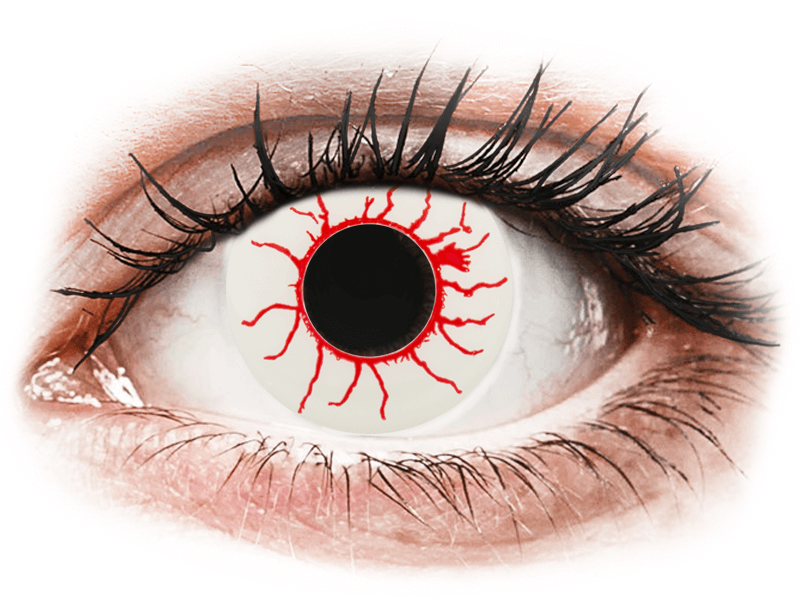 CRAZY LENS - Red Viper - nedioptrické jednodenní (2 čočky) - Barevné kontaktní čočky