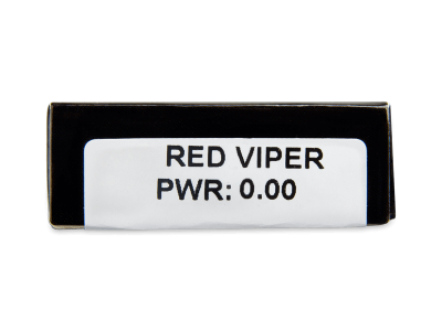 CRAZY LENS - Red Viper - nedioptrické jednodenní (2 čočky) - Náhled parametrů čoček