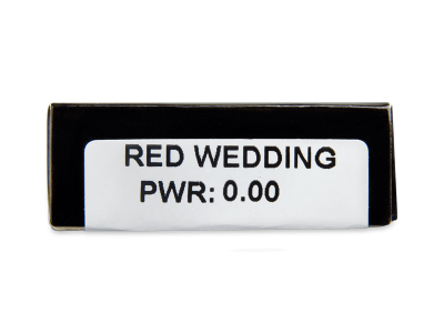 CRAZY LENS - Red Wedding - nedioptrické jednodenní (2 čočky) - Náhled parametrů čoček