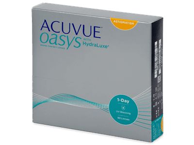 Acuvue Oasys 1-Day with HydraLuxe for Astigmatism (90 čoček) - Torické kontaktní čočky