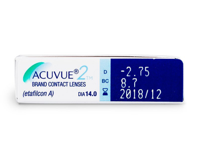 Acuvue 2 (6 čoček) - Náhled parametrů čoček
