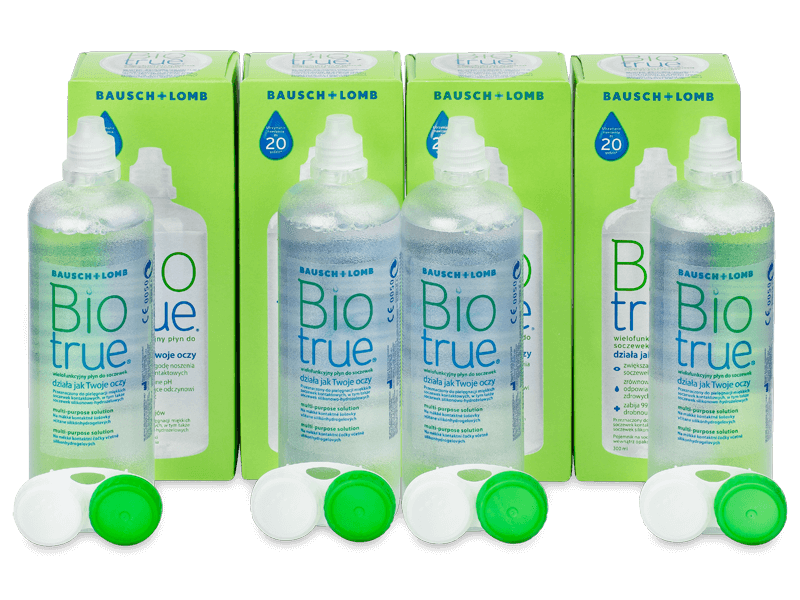 Roztok Biotrue 4x 300 ml  - Economy 4-pack solution