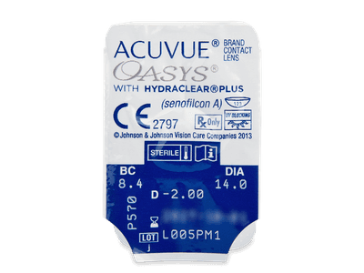 Acuvue Oasys (6 čoček) - Vzhled blistru s čočkou