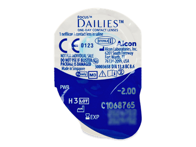 Focus Dailies All Day Comfort (30 čoček) - Vzhled blistru s čočkou