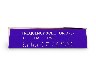 FREQUENCY XCEL TORIC (3 čočky) - Náhled parametrů čoček