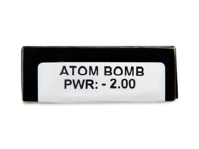 CRAZY LENS - Atom Bomb - dioptrické jednodenní (2 čočky) - Náhled parametrů čoček