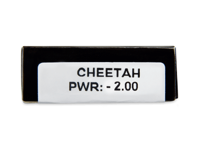 CRAZY LENS - Cheetah - dioptrické jednodenní (2 čočky) - Náhled parametrů čoček