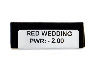 CRAZY LENS - Red Wedding - dioptrické jednodenní (2 čočky) - Náhled parametrů čoček