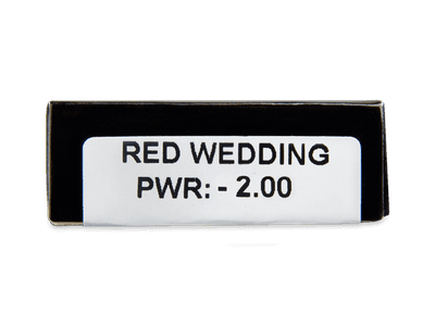 CRAZY LENS - Red Wedding - dioptrické jednodenní (2 čočky) - Náhled parametrů čoček