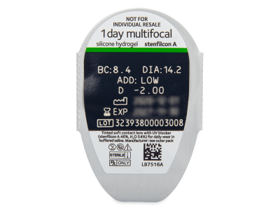 MyDay daily disposable multifocal (30 čoček) - Vzhled blistru s čočkou