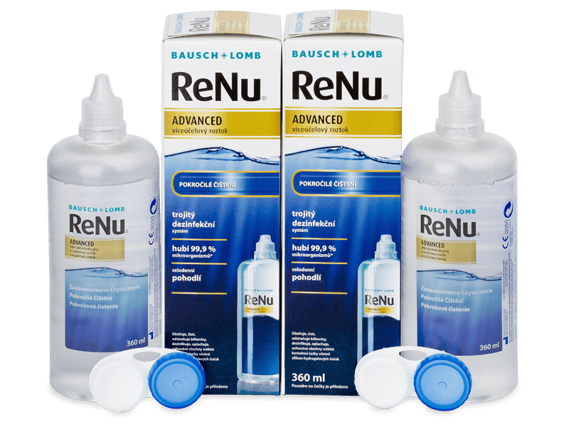 Roztok ReNu Advanced 2x 360 ml  - Výhodné dvojbalení roztoku