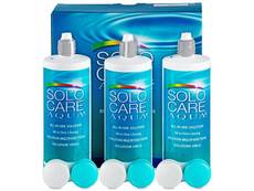 Roztok SoloCare Aqua 3 x 360 ml Roztoky na kontaktní čočky - čistící a dezinfekční oční roztoky - Roztok SoloCare Aqua 3 x 360 ml