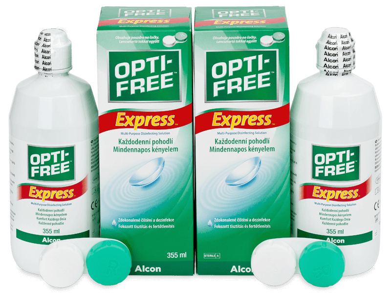 Roztok OPTI-FREE Express 2 x 355 ml - Výhodné dvojbalení roztoku