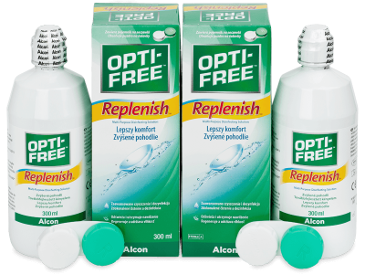 Roztok OPTI-FREE RepleniSH 2 x 300 ml  - Výhodné dvojbalení roztoku