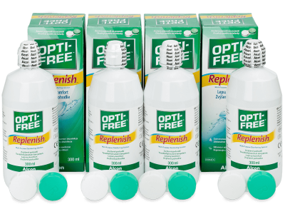 Roztok OPTI-FREE RepleniSH 4 x 300 ml  - Výhodné čtyřbalení roztoku