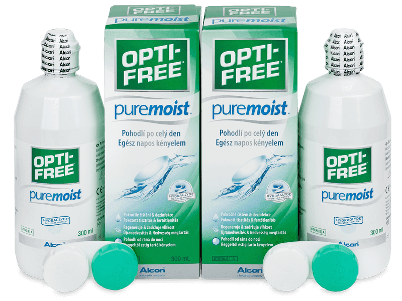 Roztok OPTI-FREE PureMoist 2x 300 ml - Výhodné dvojbalení roztoku