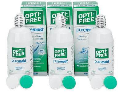 Roztok OPTI-FREE PureMoist 3 x 300 ml - Výhodné trojbalení roztoku