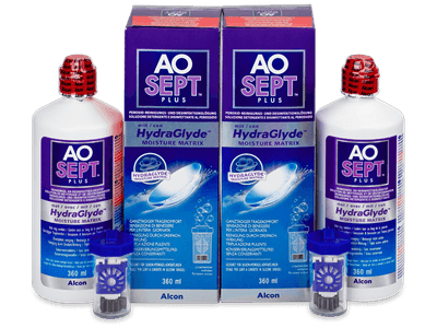 Roztok AO SEPT PLUS HydraGlyde 2 x 360 ml